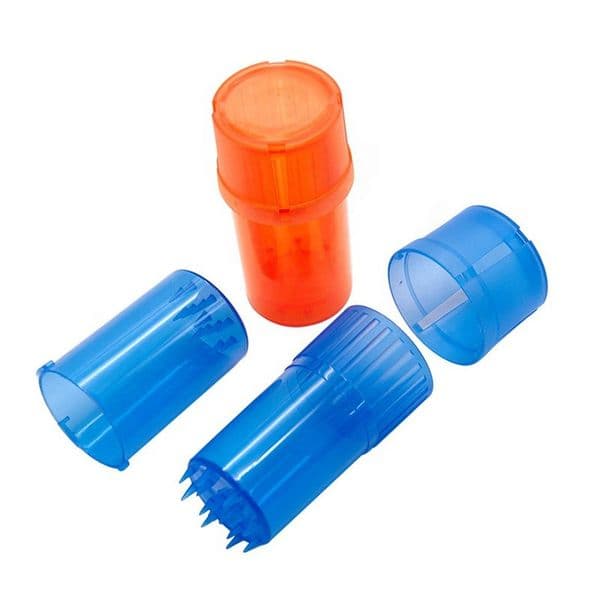 Smoking Pipes Three layer plastic cigarette grinder with plastic storage and lightweight Herb Grinder cigarette grinder