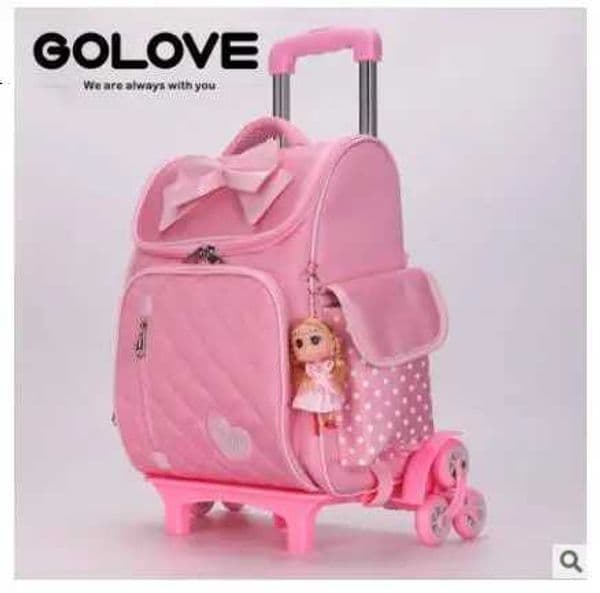 100% Cotton Linen Cotton Linen Cotton Linen Cotton Bag for Girls Wheeled Backpack for School Trolley Bags for Girls School Bag on Wheels Mochila for Children X250815