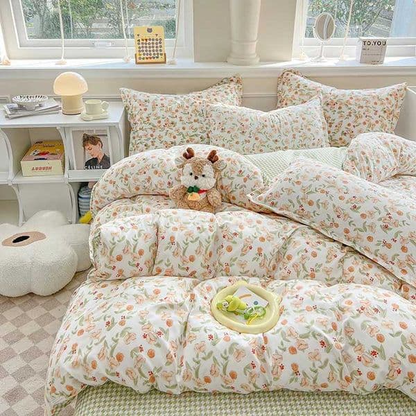 3pcs printed duvet set (1* duvet set + 2* pillowcases no core) bedding set soft and comfortable all-season W250815