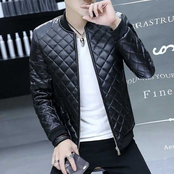 Mens Motorcycle Leather Coat Mens Clothing Slim Fit Casual Leather Jackets Trendy Mens Jackets Fashion Vintage Leather Coats W250815