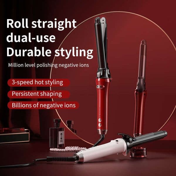 New Model Dual-Use Iron 32Mm Negative Ion Hair Care Fully Automatic Curl And Straight 2-In-1 Curling High-End