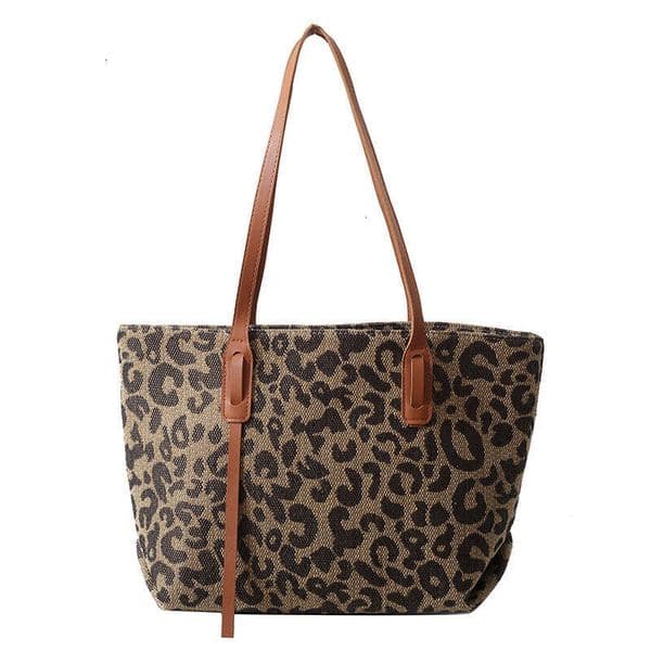 Designer Bags Autuman Winter Leopard Print Pu Large Capacity Women's Tote Fashional New Zipper High Quality Fashion Commuting Designer Shoulder Bags