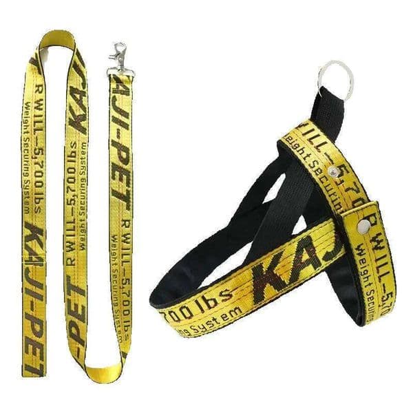 2026 New Lanjia No Pull Harness And Leashes Set Grande Durable Gold Chain Nylon Pets Dog Collar Leash Long Rope Lettered Collars For Small M