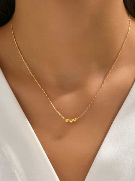 Stainless Steel Necklaces New Trend Gold Color Silver Color Metal Charms Pendants Chains Fashion Necklace For Women XJ250816