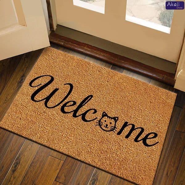 2025 All Weather Welcome Mat Low Profile Entryway Mat for Home Front Entrance Back Non-Slip Backing Doormat for Door Decor 250815