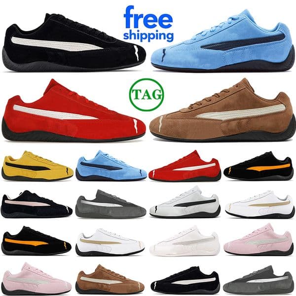 2025 free shipping designer casual shoes sneaker mens womens shoes black suede white leather mens trainers sports sneakers with box