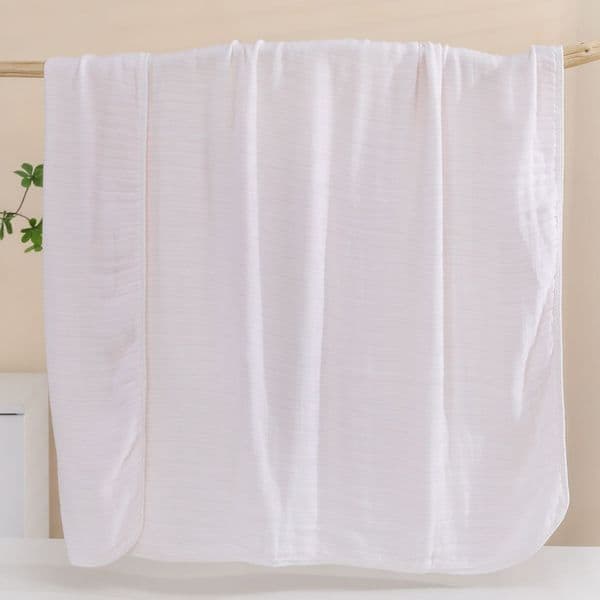 100% cotton striped newborn baby blanket, baby-friendly A-class ultra-soft children's blanket, washable air-conditioned blanket