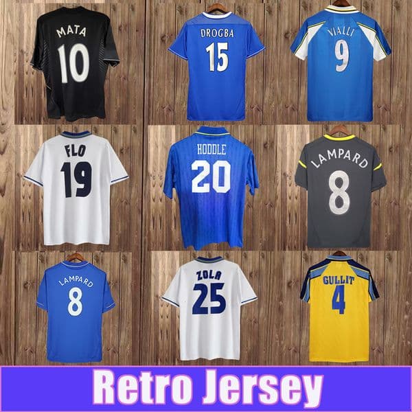 1995 2021 DROGBA LAMPARD Mens Retro Soccer Jerseys SHEVCHENKO ALEX DECO MINEIRO ROBBEN Home Away 3rd Vintage Football Shirts
