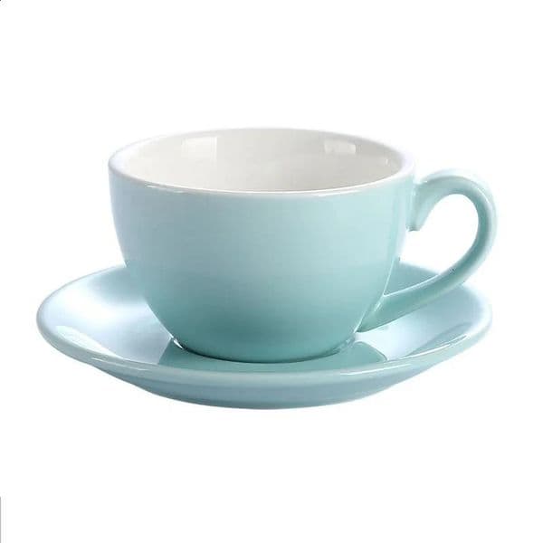 Leeseph Fashion Ceramic Coffee Cup with Saucer Set European Modern Espresso Set for Latte Mocha Cappuccino Barista Art 250815BJ
