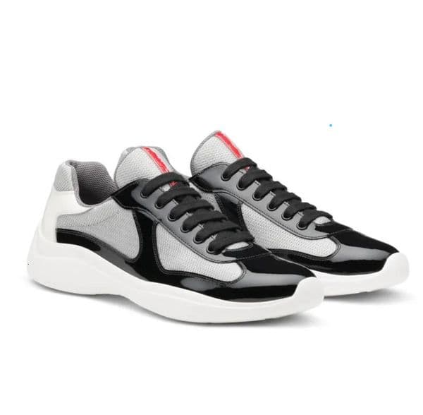 PRAX EU38-46Box Famous Sneakers Shoes Men Re-Nylon Chunky Rubber America Cup Trainers Lace-up Low Top Casual Outdoor Sports