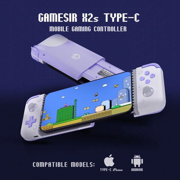 GameSir X2s Mobile Phone Gamepad Game Controller for Cloud Gaming Xbox Game Pass STADIA xCloud Hall Effect Joystick and Trigger 250813