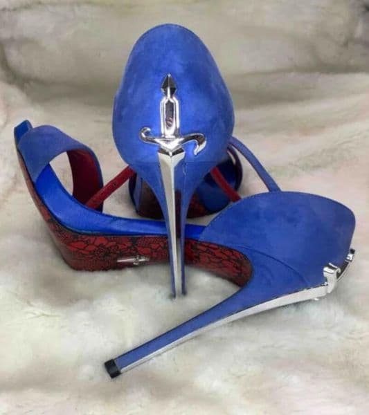 Designe Cesare Paciotti Lady Blade Heels shoes for Women high-heeled leather sandals Evening Dress 35-43 box