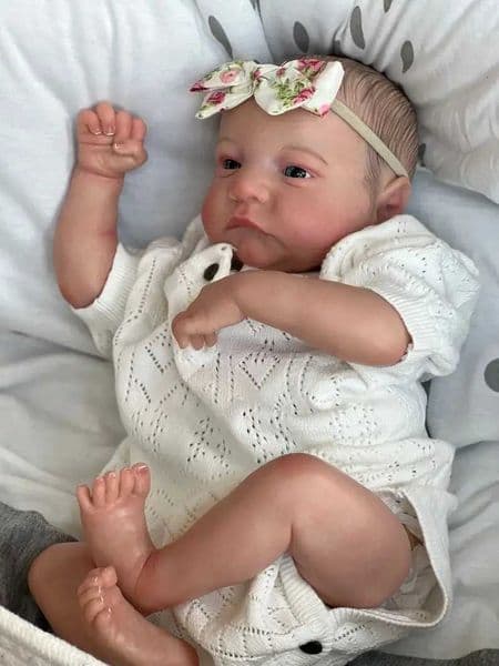 49CM Newborn Baby Doll Reborn Levi with Soft Silicone Flexible 3D Skin Tone Visible Veins Hand Painted Hair Doll Z250818