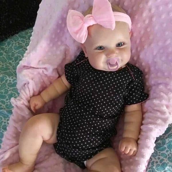 19Inch Already Finished Reborn Baby Doll Maddie Smile Girl Handmade 3D Skin Visible Veins Art Collection Doll Toy Figure Gift W250818