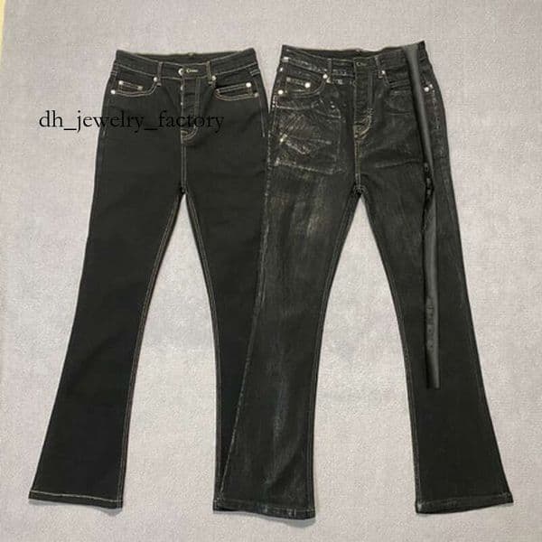 now3 jumpnext Jeans Designer Men's Jeans Black Flare Pants Men Clothing High Street Retro Baggy Harajuku Style Trend Streetwear Casual Trousers 3cd