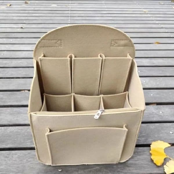 Makeup Organizer Felt Insert Bag for Interior Travel Portable Cosmetic Bags Fit Various Women Backpack 250815BJ
