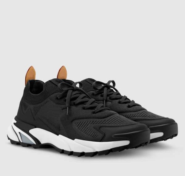 Newest Fashion Men Runner Tatic Trainers Technical Knit Calf Leather Sneakers Shoes Slip-on Fit Mesh Breathable Runner Sports Brand Footwear