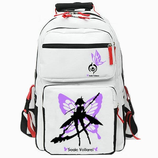 Seele Vollerei backpack Honkai Impact 3 daypack 3rd Eiportne school bag Game schoolbag White Black Color day pack