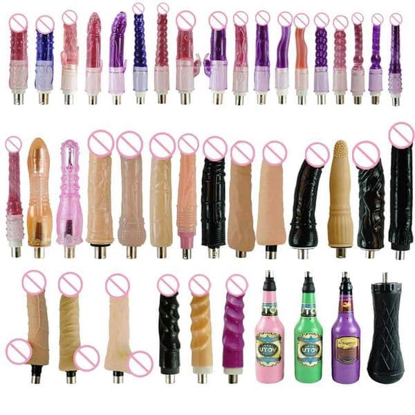 DTSUDU 26 Types A2 F2 Sex Machine Attachments Dildos Attachment For 3XLR Machine With Big Dildo Male Masturbation Cup gbamboo_SO2N