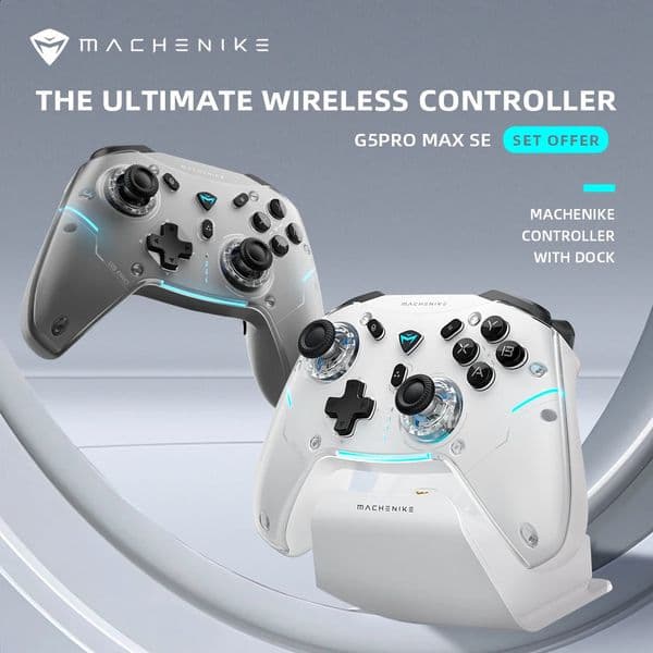 MACHENIKE G5Pro Max SE Gaming Controller Charging Dock Optional Hall Effect Joysticks Triggers RGB Light Wireless Gamepad 250813