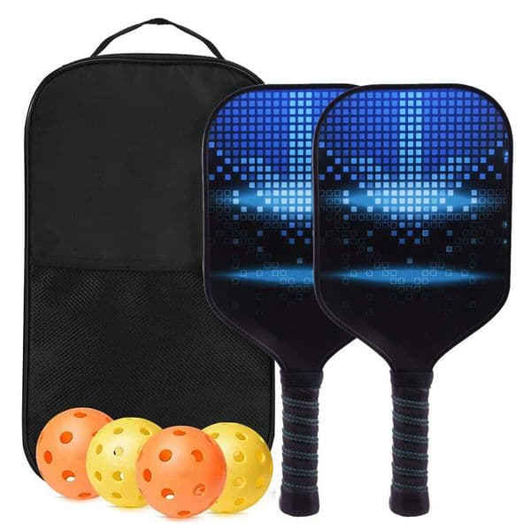 25 New Glass Paddle Set Carbon Fiber Racket Honeycomb Board Pickleball Paddles