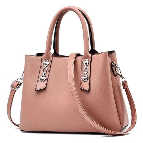 Shichen Bag New Solid Color Handbag Large Capacity Soft Leather Casual Atmosphere Women's Shoulder Bag