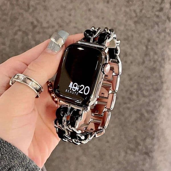 watch Metal Smart Leather Strap For Watch 10 Band 42mm 46mm 41mm 45mm 44mm 40mm Designer Women steel Luxury Bracelet iWatch 9 Ultra 8 7 SE 6 5 Z260603