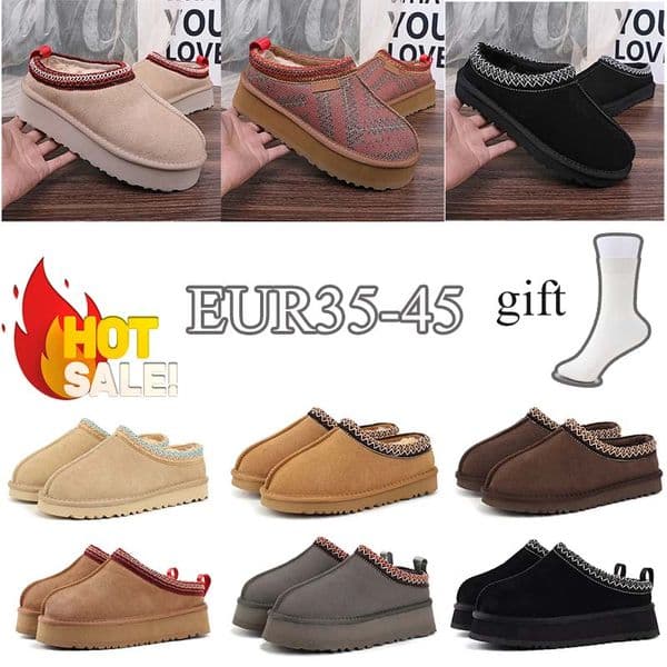 Designer Slippers sandle tasman tazz slippers womens stylish fur slides slipper shoes winter boots snow ankle booties comfortable warm women mens 35-45