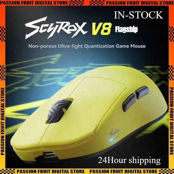Scyrox V8 Lightweight 36g Wireless Mouse 8K PAW3950 Comfortable Feel E-Sports Gaming Mouse Customized Pc Gamer Accessories Gifts XJ250819