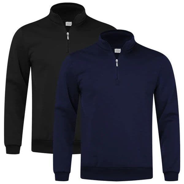 Male Sweatshirts Spring Fall Thick Half Zipper Solid Color Turtleneck Pullover for Outdoor Activity 250819BJ