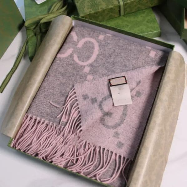 designer scarf Unisex Pure Wool Shawls brand Scarves Pashmina Winter letter G top quality
