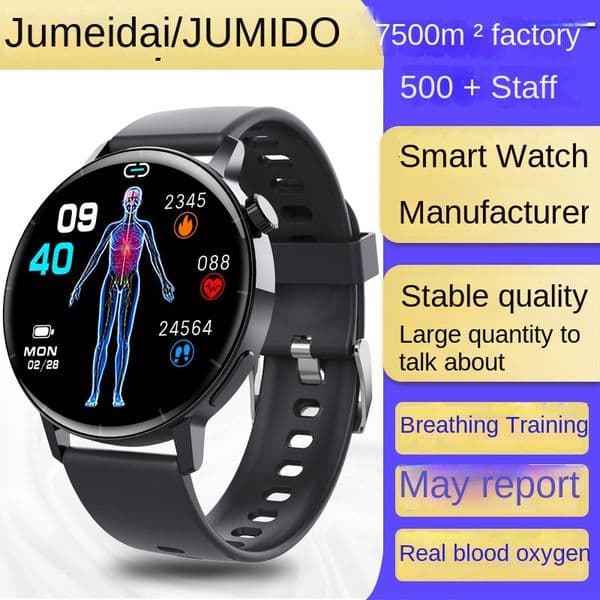 F67S Third Generation Blood Glucose Smart Watch Red Light True Blood Oxygen Stress Test Call Bracelet Exercise Body Temperature HRV