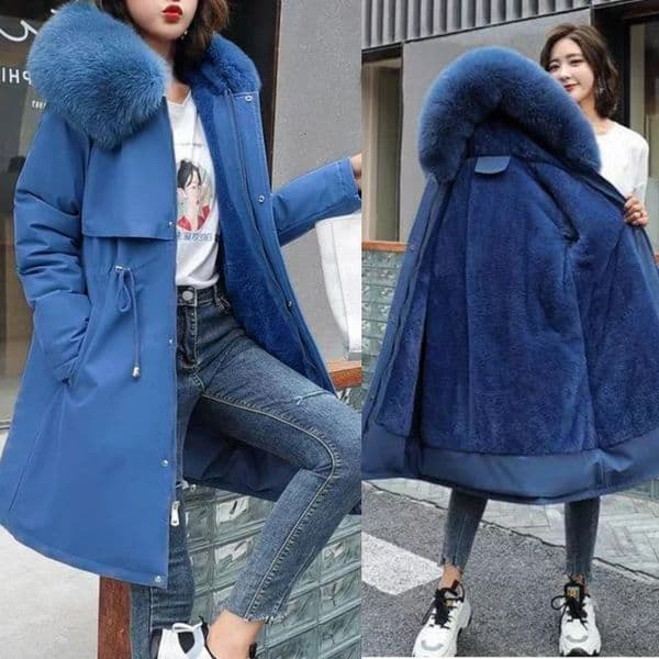In Coats Jackets Womens Winter Padded Jacket Loose Casual Outerwears Fleece Hodded Windbreaker Elegant Office Ladys Coat 250818
