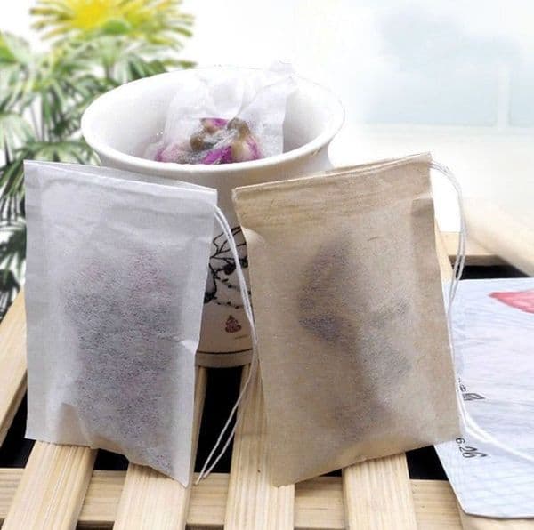 Wholesale 60 X 80Mm Wood Pulp Filter Paper Disposable Strainer Filters Bag Single Drawstring Heal Seal Tea Bags B2