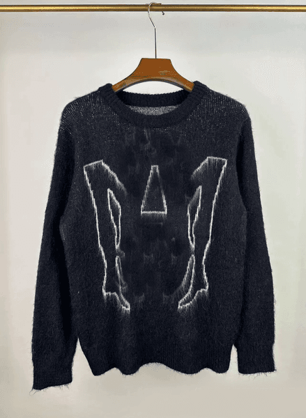 Men's Jacquard Sweaters Designer Women Pullover Sweaters Winter Knitted Vintage Soft Casual Long Sleeve Tops Hooded Clothing
