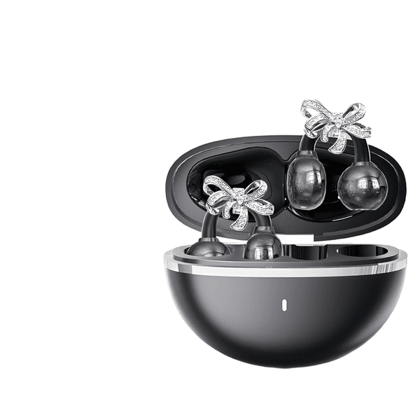 2025 Four-petal Snowflake Design Earphones Jewelry Clip on Earbuds Jewelry Earphone