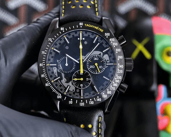 New fashion Automatic mechanical movement watches for men leather strap mens watch 45mm wristwatch luminous watch