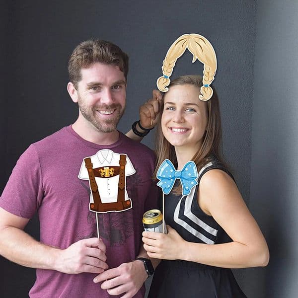 Oktoberfest Po Decorations 30 Pieces German Themed Party Decorations With Stick Reusable Holiday Decor For Selfie Culture 250818
