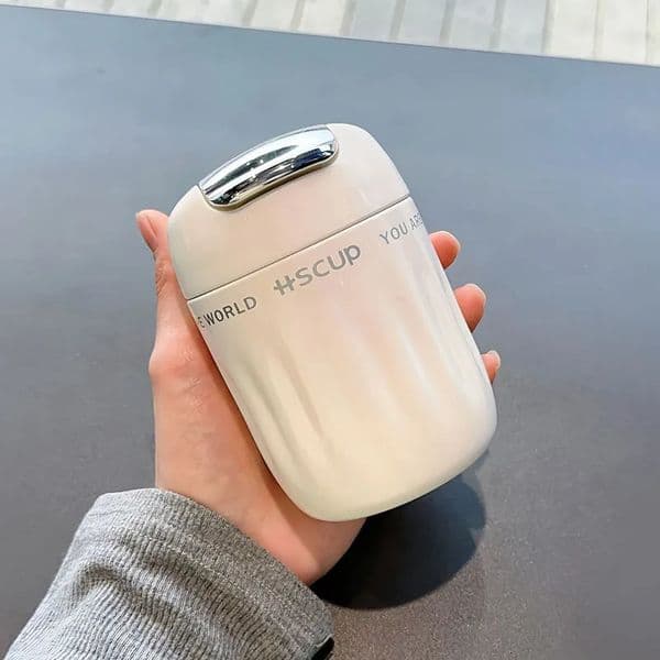 220ml Fashion Mini Double Stainless Steel Coffee g Portable Cute Pocket Thermal Flask Travel Tumbler 250818BJ Y260515