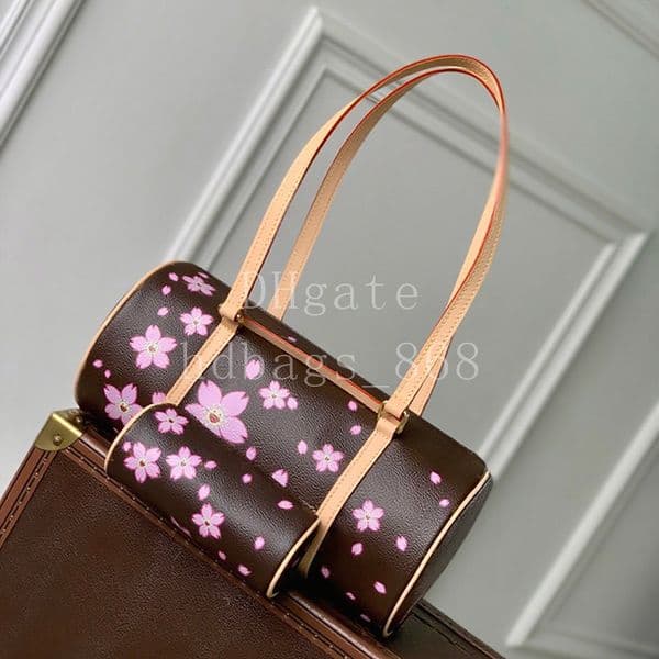 Mirror quality Designer bag Papillon Pillow bag Luxury Shoulder bag Fashion Crossbody Bags canvas Cowhide-leather Handbags 27cm With Box LP16A1