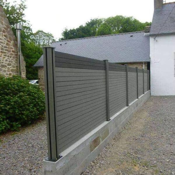 Black stain-resistant decorative fence panel