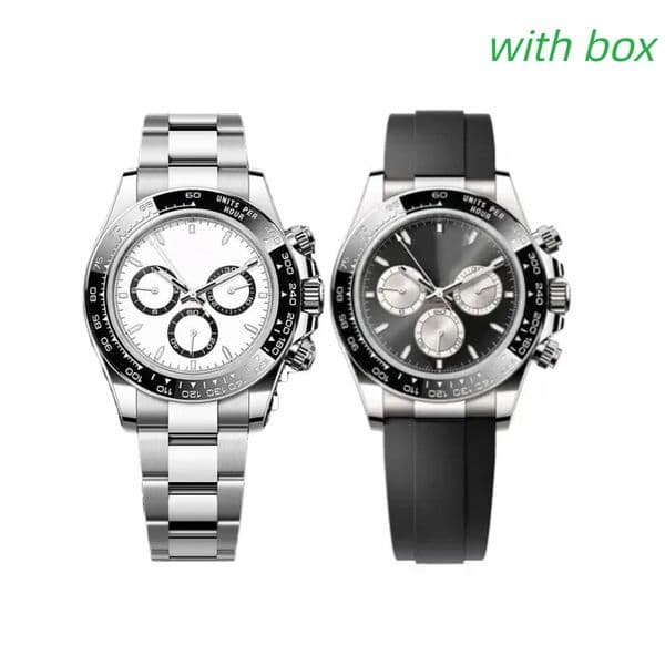 Mens watch women luxury designer watches 40mm dial automatic movement 904L stainless steel/rubber strap Luminous Sapphire wristwatches with box/bag and paper