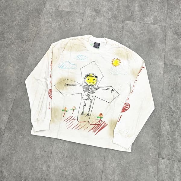 Yao Fashion Streetwear Loose Vintage Casual Cotton Long Sleeve Tops Tee Oversize Retro Dirty Style Y2k T Shirt For Men Unisex 250820BJ