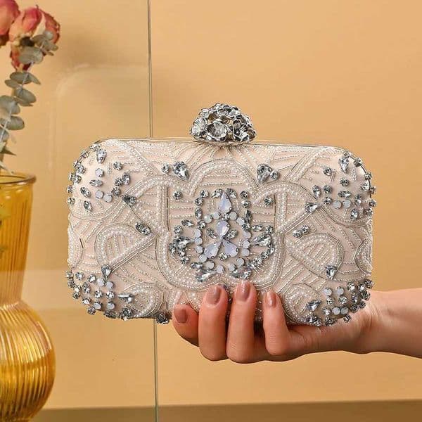 Designer Diamond Evening Crystal Bag Rhinestone Ladies Clutch Chain Shoulder Bag Women Wedding Dress Party For Bride Z250821