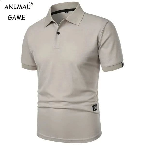 Summer Mens Short Sleeve Polo Shirt Solid Color Breathable Tshirts Lapel Streetwear Lightweight Fitness T Shirts Top 250820BJ