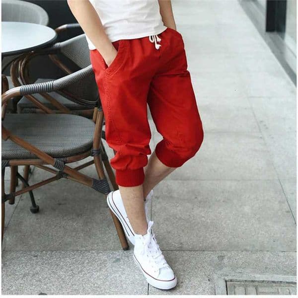 100% Cotton Thin Mens Cropped Pants Mens Casual Pants Mid-length Pants 7-point Pants Harem Pants Sports Pants Men XJ250821