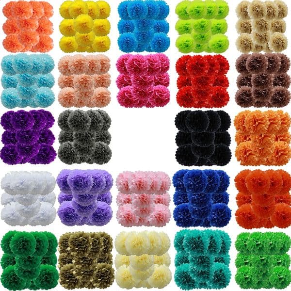 26colors 12pcs Each 10inch Paper Pompom For Wedding Birthday Summer Halloween Christmas Oktoberfest Year Party Decoration 250818