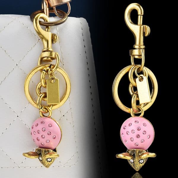 Bag Charm Co ch luxury keychain for Women Tabby bag charms Keychains fruit cherry Pendant chain Fashion Key Rings quty Refreshing Style key cha L260525