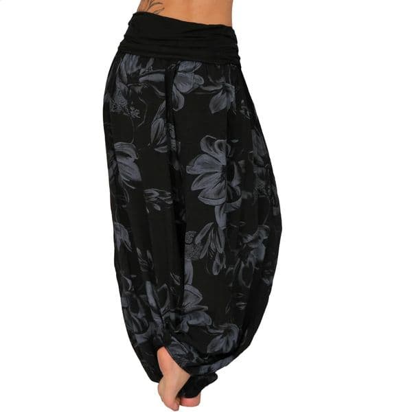 Summer Womens Fashion Retro Harlan Wide Leg Pants Personality Print Loose Casual 250821BJ