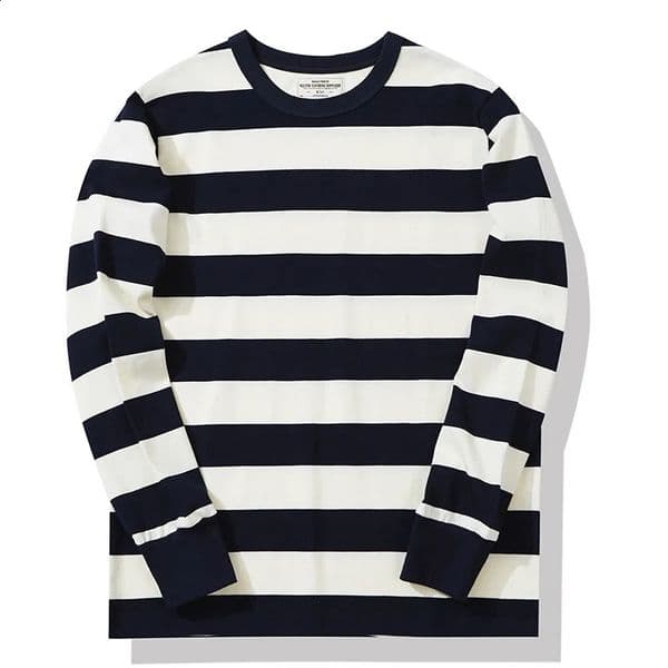 Funny 3D Stripe Print Mens T Shirt Autumn Casual Oneck Long Sleeve Tshirt Fashion Loose Cotton Tops High Quality y2k Clothes 250820BJ